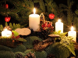 Christmas fir candles 1