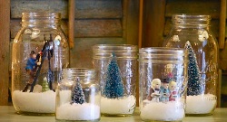 DIY Weihnachtsdeko Glas Figurinen Tannensoldaten 1